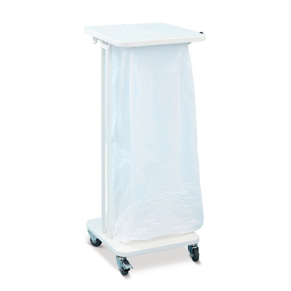Imagen del producto: Soporte de sacos de basura Premium, 120 litros, con ruedas, sin tapa
