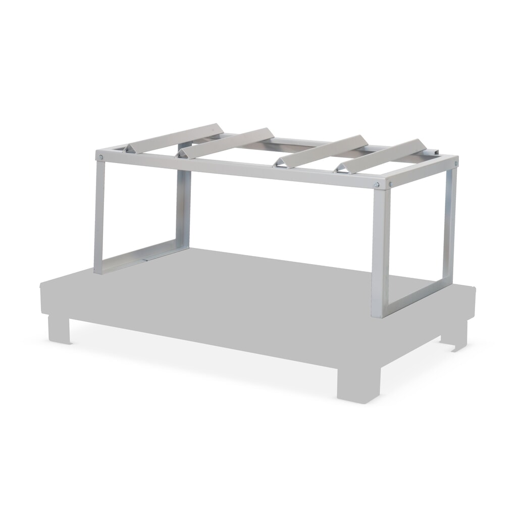 Imagen del producto: Estantería para barriles Bauer® Estantería de sustancias peligrosas, galvanizada en caliente, para 2 barriles