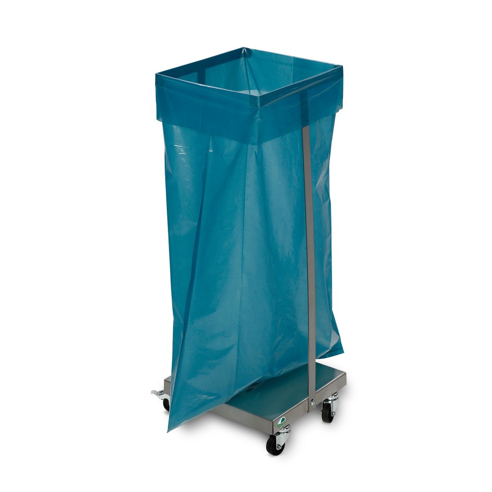 Número de imagen del producto 2: Soporte para bolsas de residuo de acero inoxidable VAR®, 60 litros, móvil