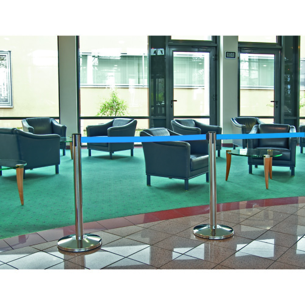 Número de imagen del producto 3: Soporte para cinturón de acero inoxidable MORION, 2,5 m de largo, azul
