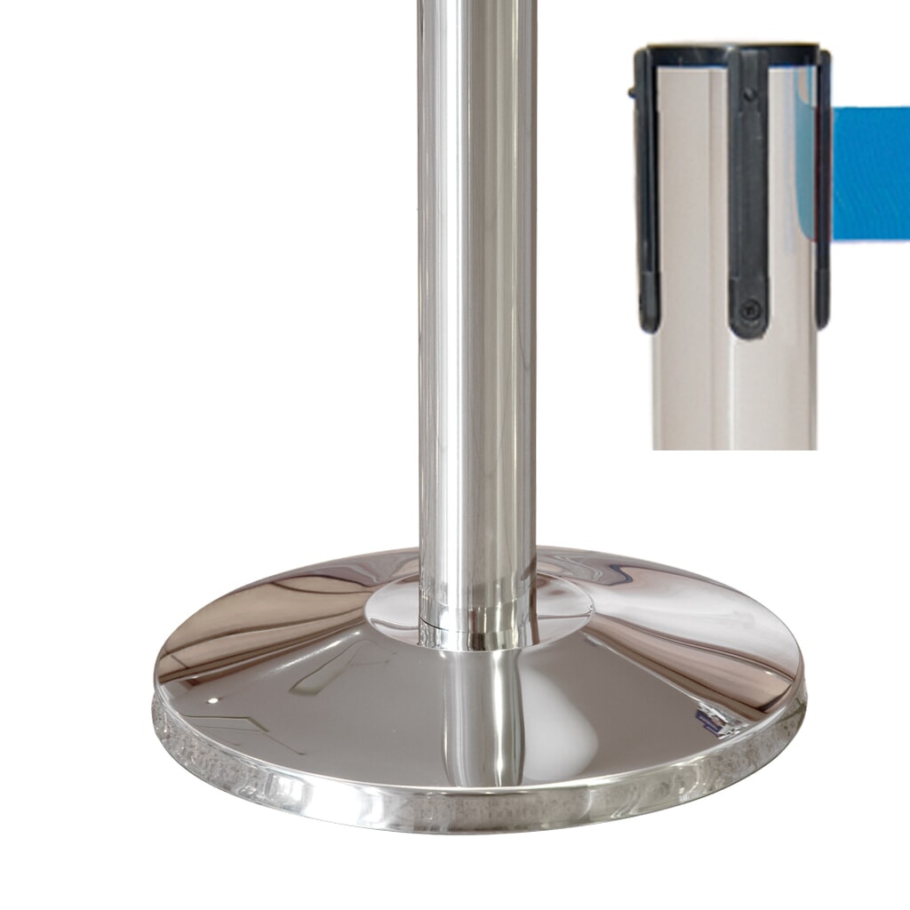 Número de imagen del producto 2: Soporte para cinturón de acero inoxidable MORION, 2,5 m de largo, azul