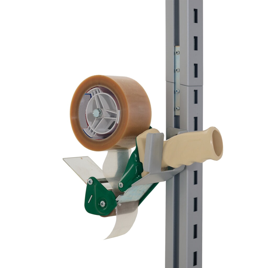 Soporte para dispensador de cinta adhesiva para mesa de embalaje Rocholz, Al x An x F 78 x 95 x 38 mm Imagen del producto: Soporte para dispensador de cinta adhesiva para mesa de embalaje Rocholz, Al x An x F 78 x 95 x 38 mm