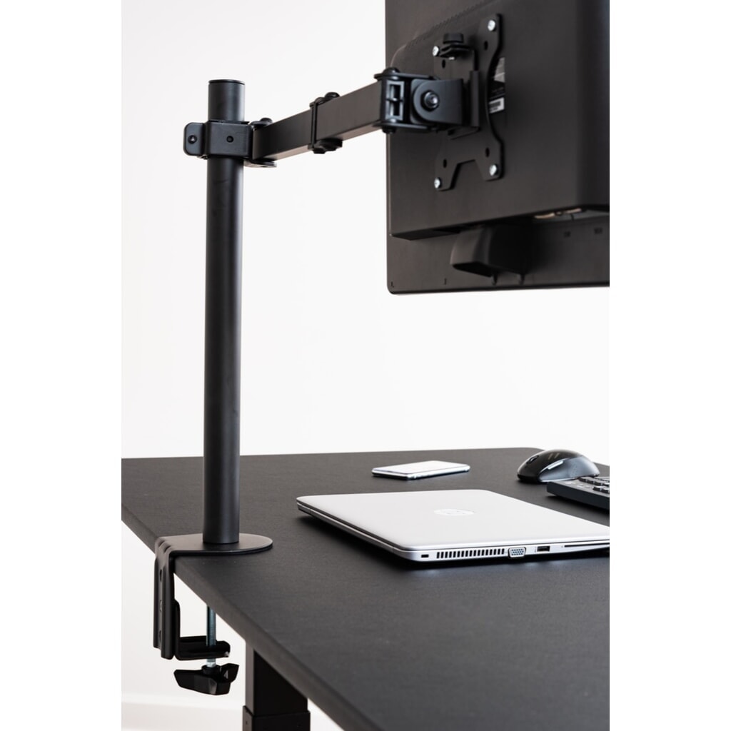 Soporte de monitor para 1 monitor, con función de inclinación y rotación, negro Número de imagen del producto 2: Soporte de monitor para 1 monitor, con función de inclinación y rotación, negro