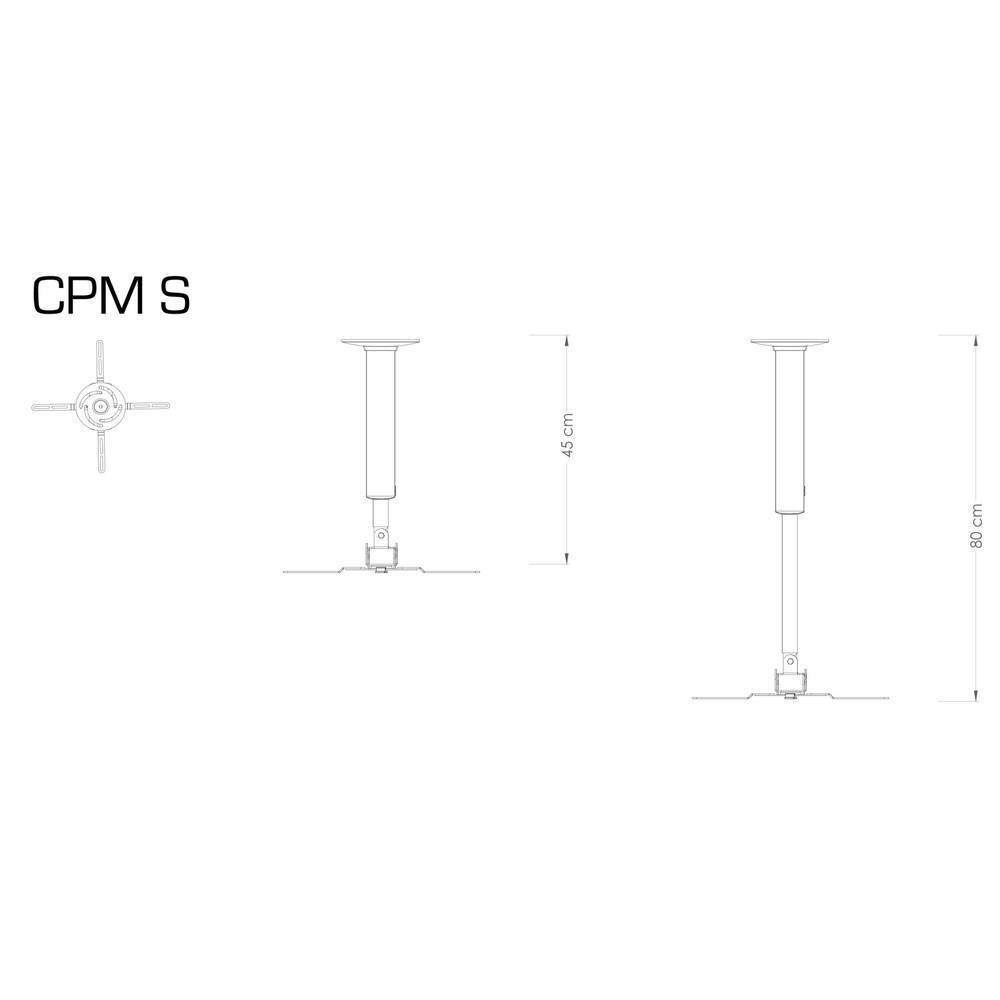 Número de imagen del producto 4: Soporte para proyector CPM S, plateado