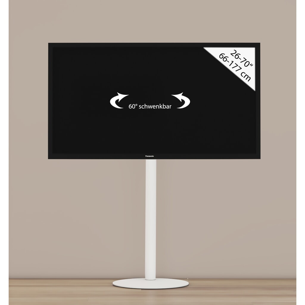 Soporte vertical TV VCM Cirla, blanco Número de imagen del producto 2: Soporte vertical TV VCM Cirla, blanco
