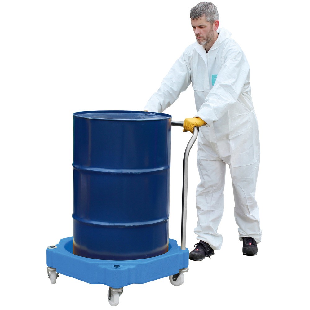 Imagen del producto: Steinbock® Carro para barriles de 205 litros con mango de acero