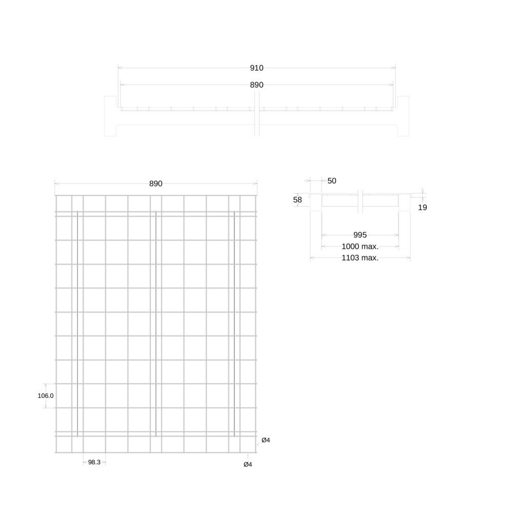 Número de imagen del producto 14: Estante de rejilla Steinbock® para estantería para palets, capacidad de carga por ubicación 250 kg, 24 ud/UV