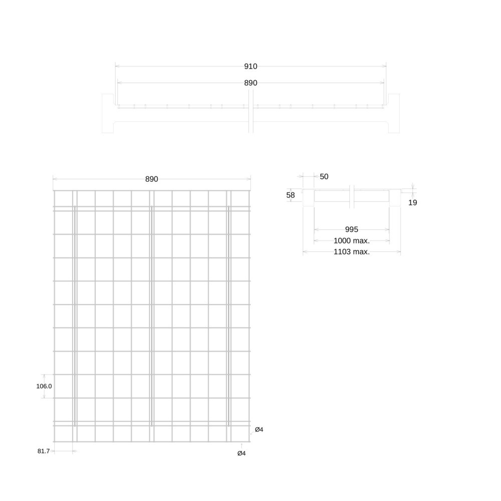 Número de imagen del producto 14: Estante de rejilla Steinbock® para estantería para palets, capacidad de carga por ubicación 500 kg, 24 ud/UV
