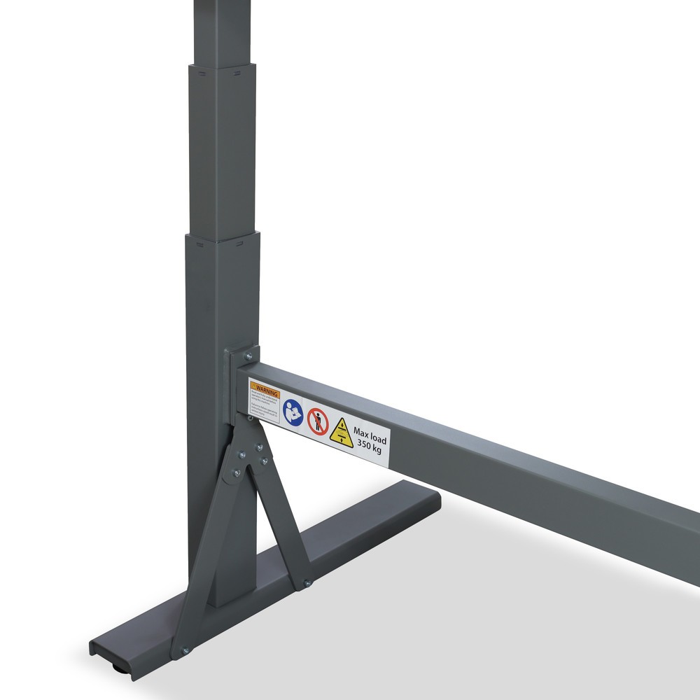Número de imagen del producto 8: Steinbock® e-Adjust, banco de trabajo ajustable en altura con motor eléctrico y con panel perforado, HxAxF 700-1.170 x 2.000 x 750 mm, CC 350 kg