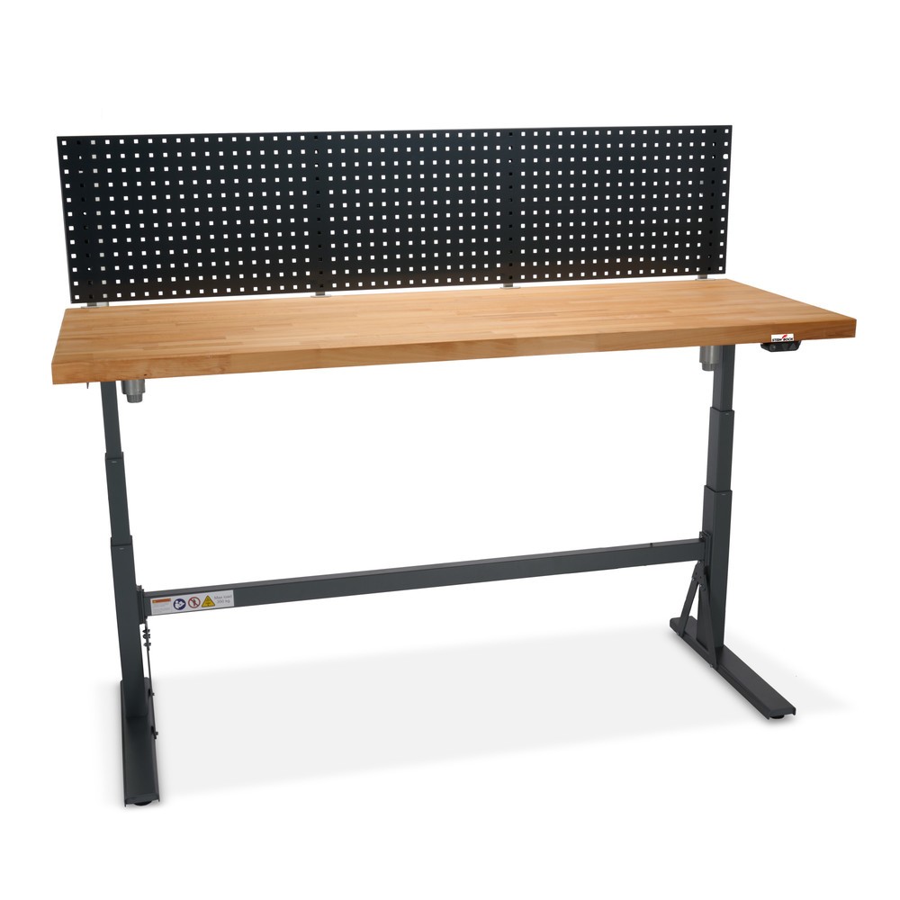 Número de imagen del producto 9: Steinbock® e-Adjust, banco de trabajo ajustable en altura con motor eléctrico y con panel perforado, HxAxF 700-1.170 x 2.000 x 750 mm, CC 350 kg
