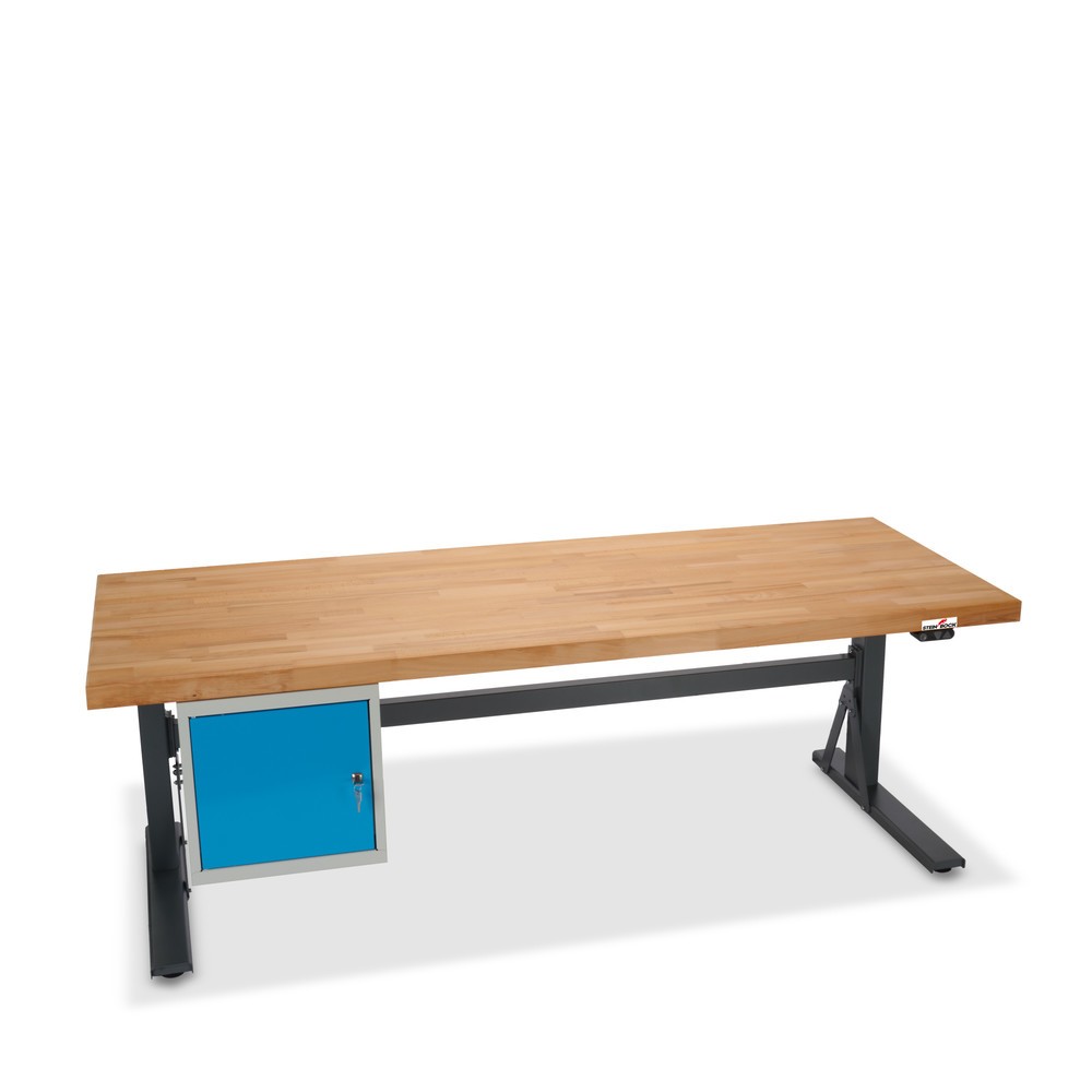 Número de imagen del producto 12: Steinbock® e-Adjust, banco de trabajo ajustable en altura con motor eléctrico, con contenedor debajo, HxAxF 700-1.170 x 2.000 x 750 mm, CC 350 kg