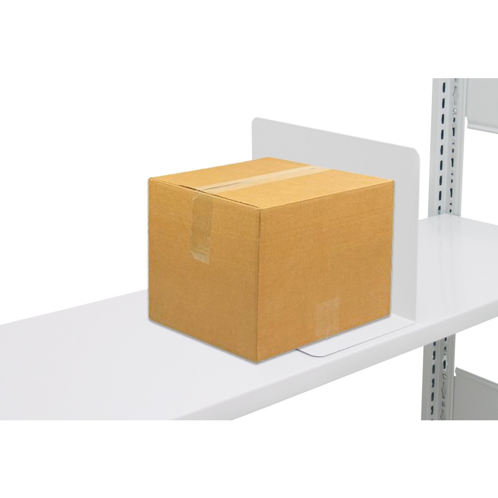 Número de imagen del producto 2: Sujetalibros para estantería de cargas pequeñas SCHULTE, gris claro, H x L 200 x 500 mm