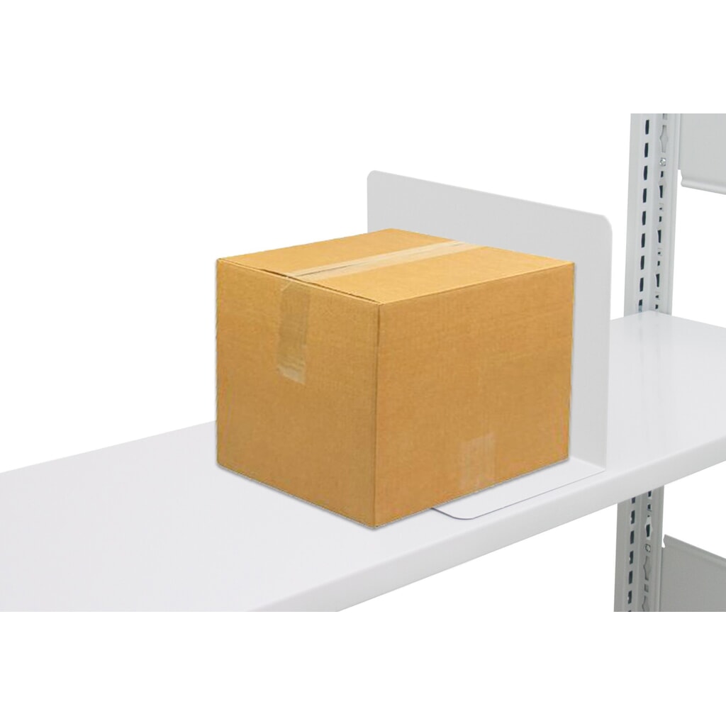 Sujetalibros para estantería de cargas pequeñas SCHULTE, gris claro, H x L 200 x 600 mm Número de imagen del producto 2: Sujetalibros para estantería de cargas pequeñas SCHULTE, gris claro, H x L 200 x 600 mm