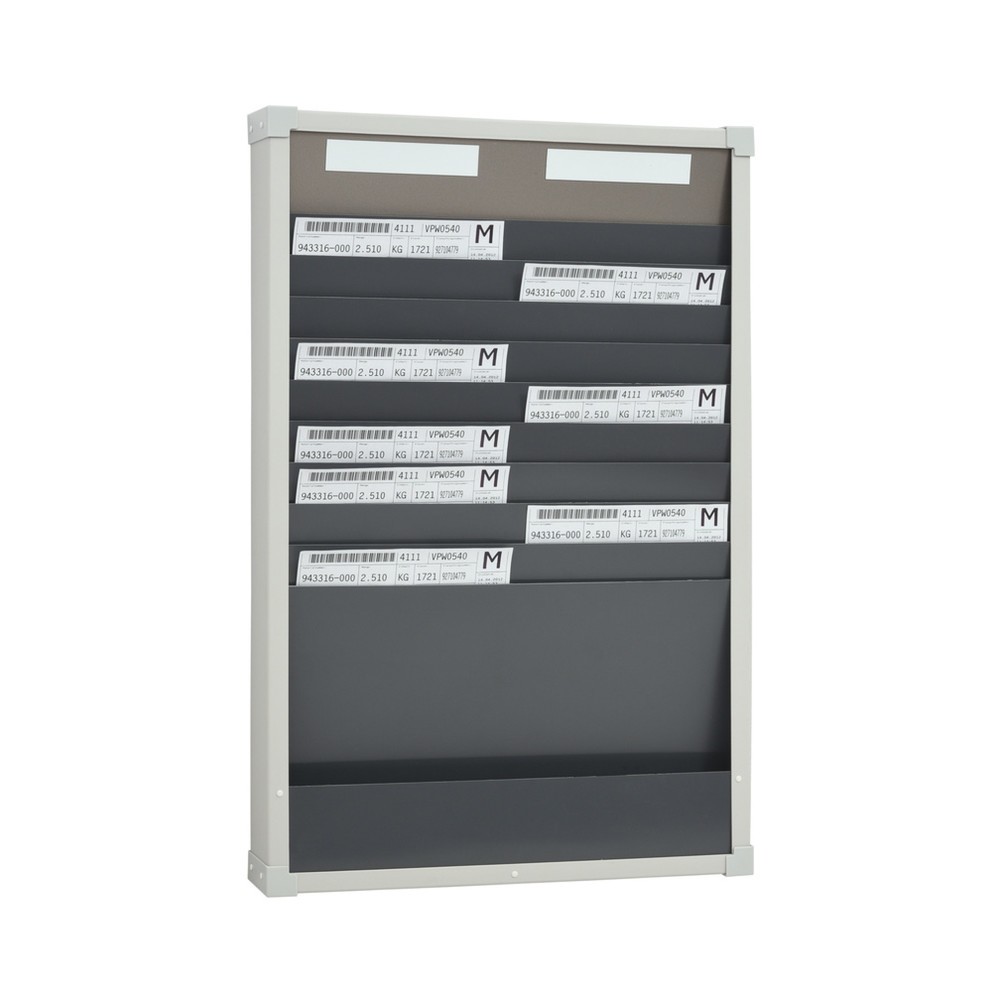 Imagen del producto: Tabla clasificadora de tarjetas 2 filas 10 ranuras HxW 750 x 490 mm