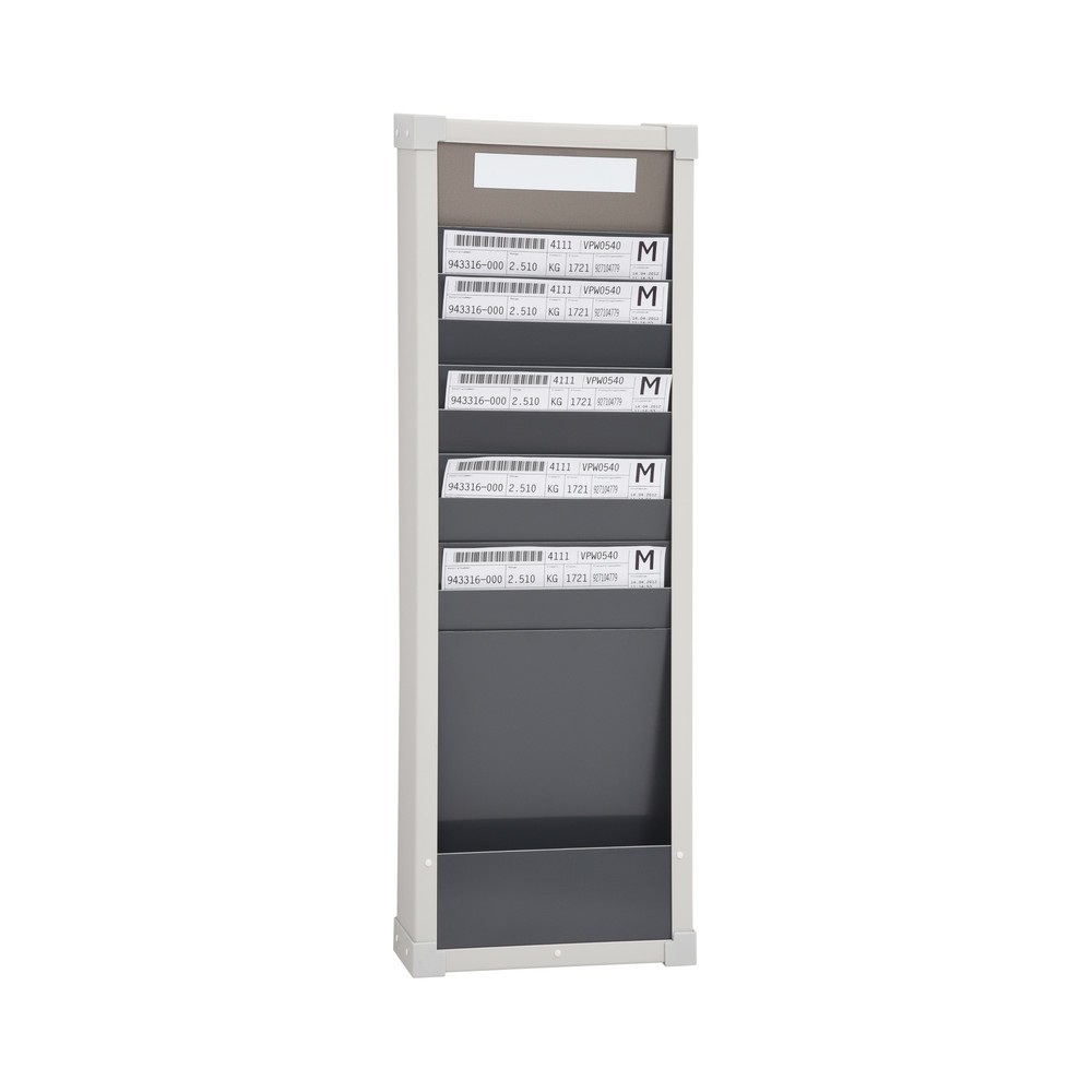 Imagen del producto: Clasificador de tarjetas, 1 fila, 10 compartimentos, alto x ancho 750 x 260 mm