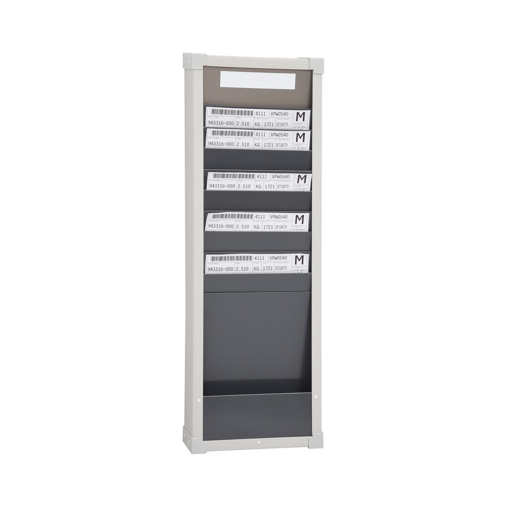 Clasificador de tarjetas, 1 fila, 10 compartimentos, alto x ancho 750 x 260 mm Número de imagen del producto 1: Clasificador de tarjetas, 1 fila, 10 compartimentos, alto x ancho 750 x 260 mm