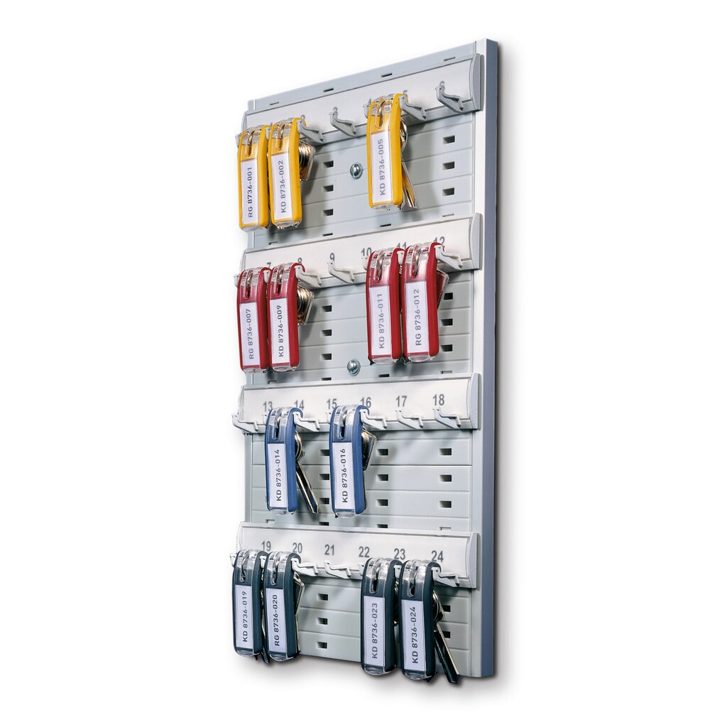Tablero para llaves con 24 anchos, Al x An 365 x 275 mm Imagen del producto: Tablero para llaves con 24 anchos, Al x An 365 x 275 mm