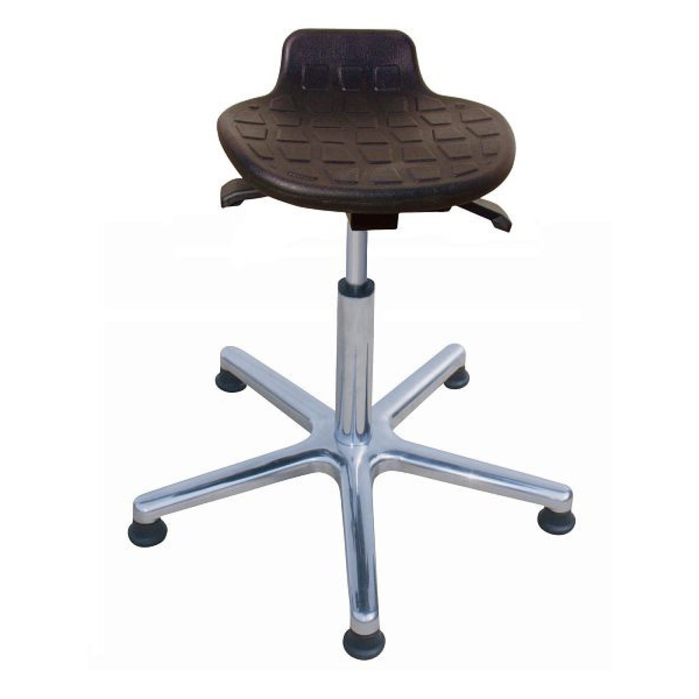 Número de imagen del producto 1: Taburete HEMMDAL Komfort, asiento de PU, altura de asiento 570-820 mm, base de aluminio, conteras