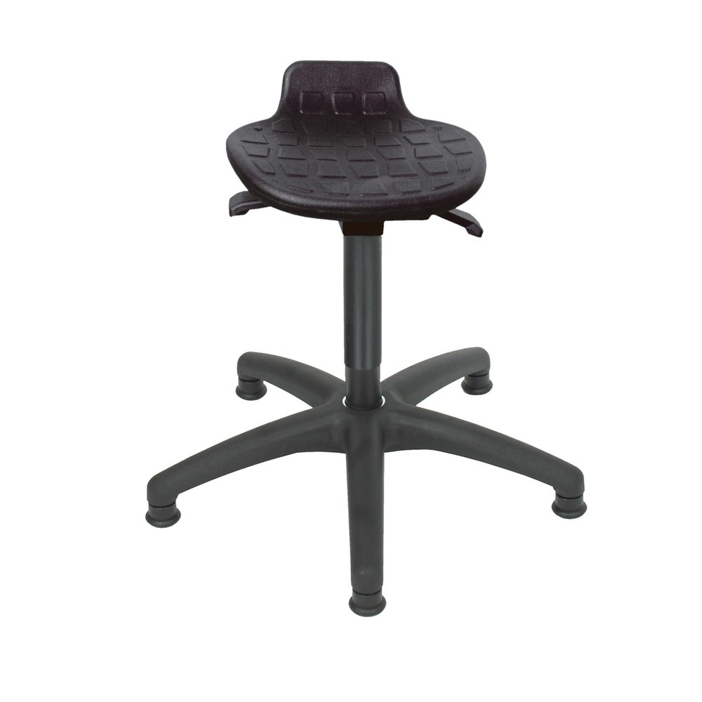 Número de imagen del producto 1: Taburete HEMMDAL Komfort, asiento de PU, altura de asiento 410-540 mm, base de plástico, conteras