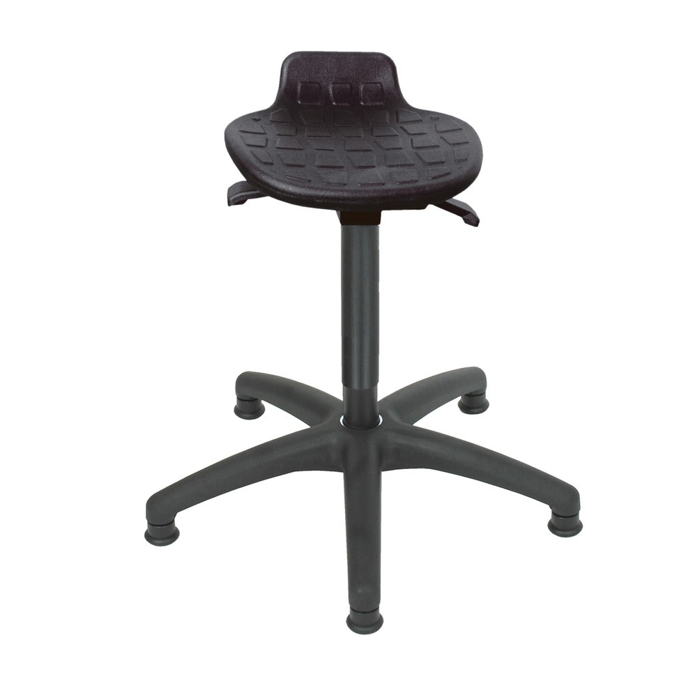 Imagen del producto: Taburete Komfort HEMMDAL, asiento de PU, altura de asiento de 540-800 mm, base de plástico, conteras