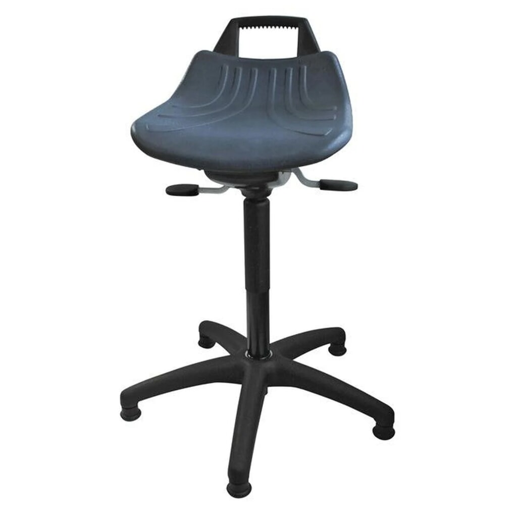 Imagen del producto: Taburete HEMMDAL Premium, asiento de PU, altura de asiento de 500-700 mm, conteras