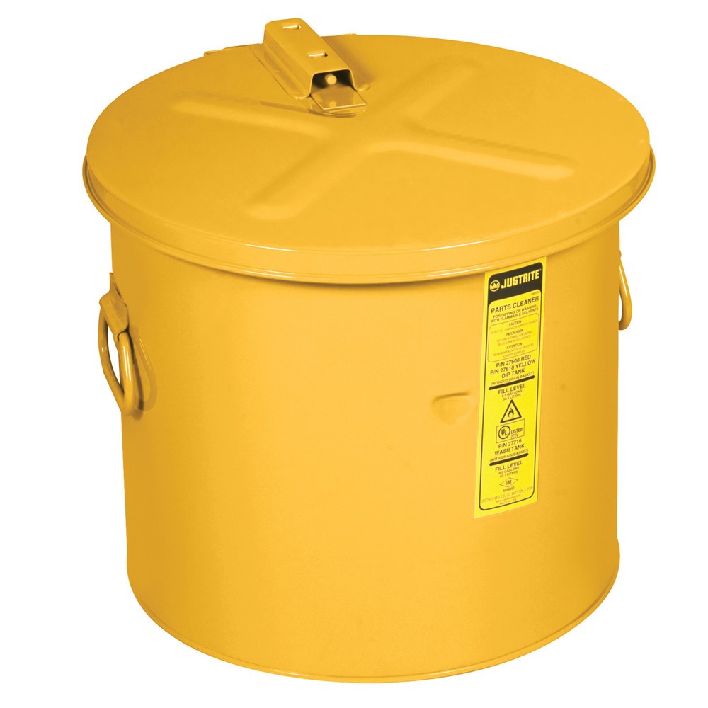 Imagen del producto: Justrite - Depósito de lavado y buceo, color amarillo, 30 litros