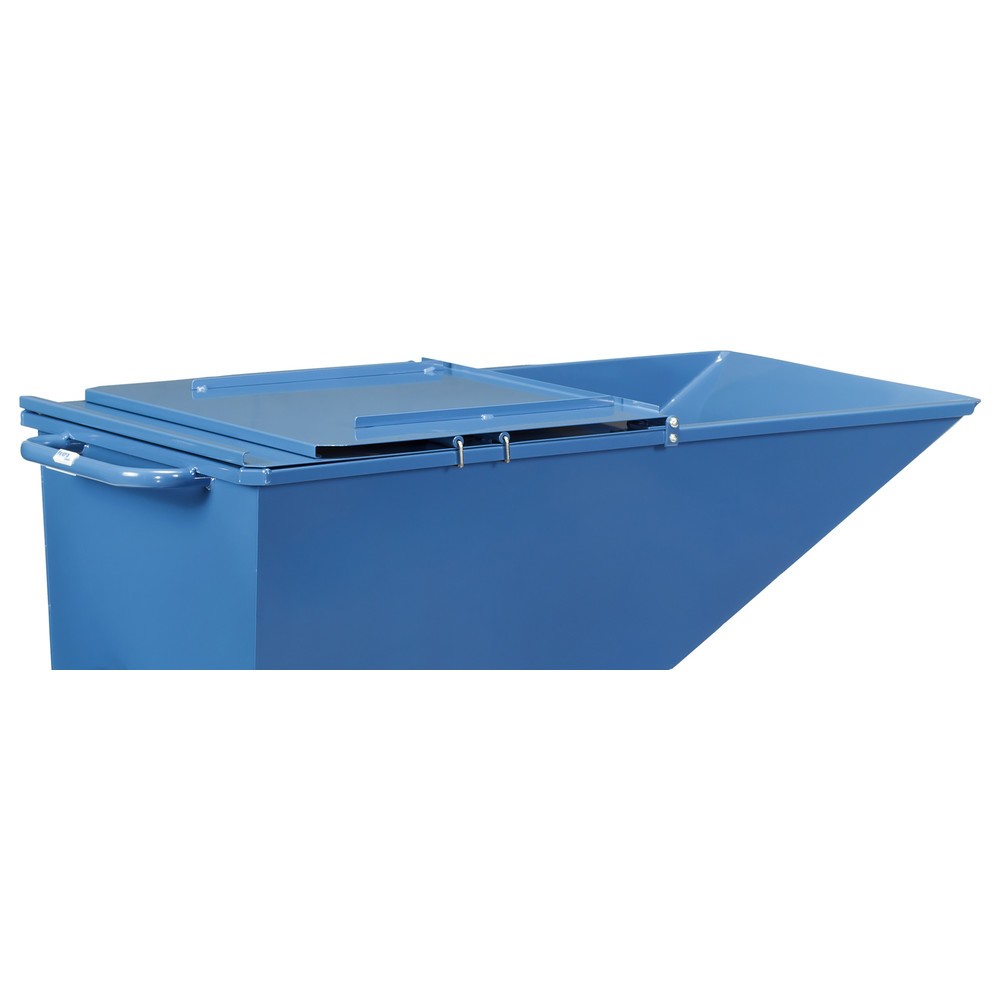 Número de imagen del producto 2: Tapa abatible de 0,25 m³ para camión volquete fetra® con ruedas - azul