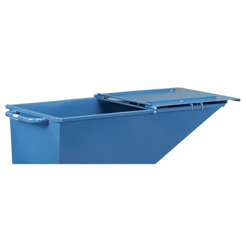 Número de imagen del producto 3: Tapa abatible de 0,25 m³ para camión volquete fetra® con ruedas - azul