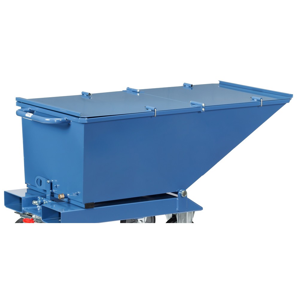 Número de imagen del producto 1: Tapa abatible de 0,25 m³ para camión volquete fetra® con ruedas - azul