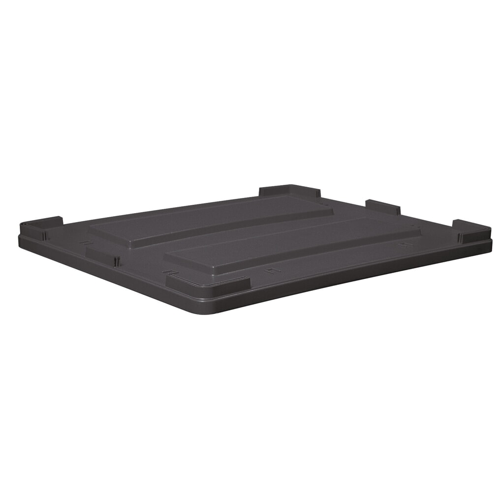 Tapa apilable para gran contenedor de polietileno, volumen 610 litros, antracita Imagen del producto: Tapa apilable para gran contenedor de polietileno, volumen 610 litros, antracita