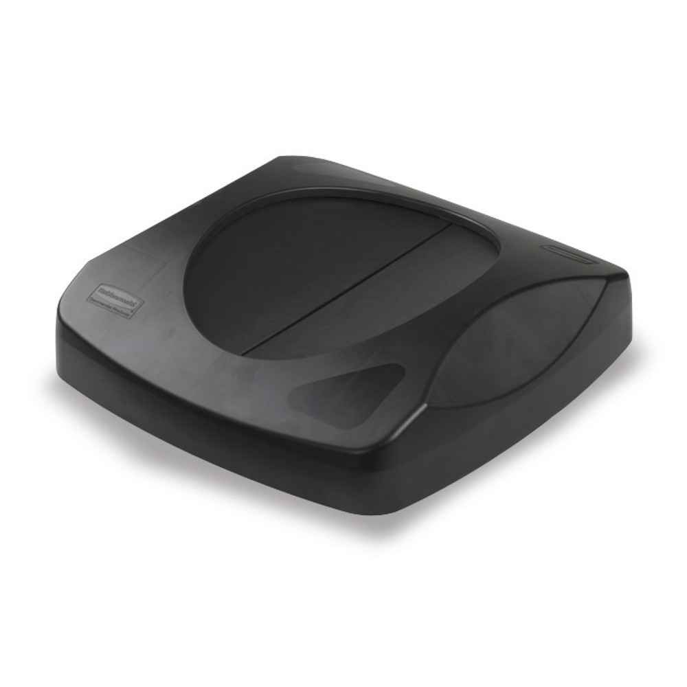 Imagen del producto: Tapa de reciclaje Rubbermaid® para colector de reciclaje, 87 litros, color negro