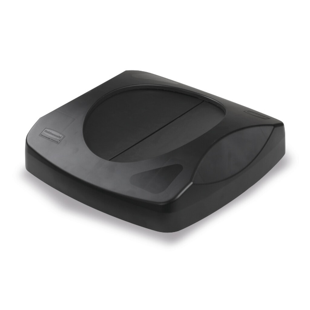 Imagen del producto: Tapa de reciclaje Rubbermaid® para colector de reciclaje, 87 litros, color negro