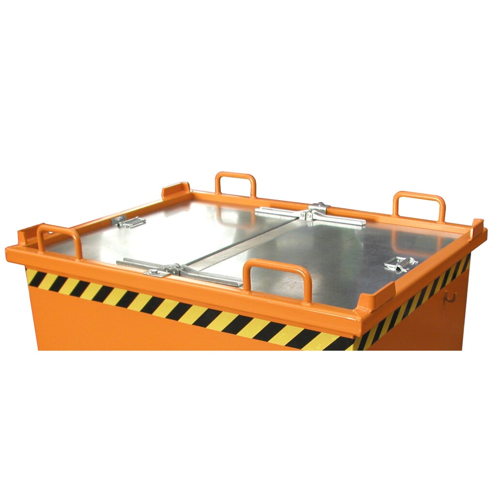 Imagen del producto: Tapa para contenedor con trampilla Bauer® con volumen 0,5-1 m³