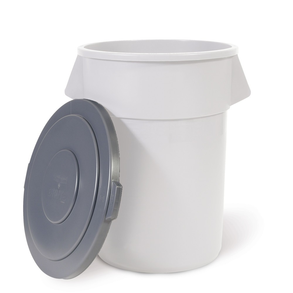 Imagen del producto: tapa para contenedor universal Rubbermaid® 76 litros, redonda, blanca