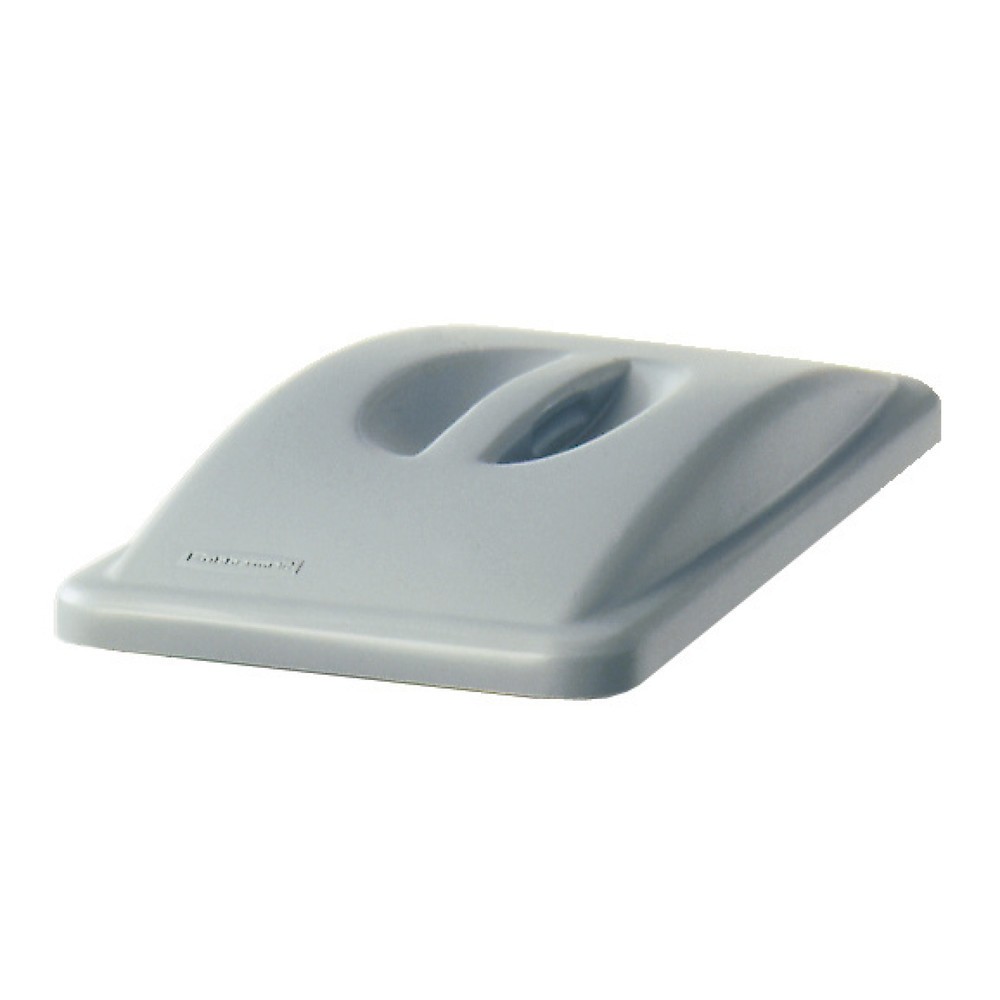 Imagen del producto: Tapa para el contenedor de reciclaje Rubbermaid® Slim Jim®, con asa, PE, gris