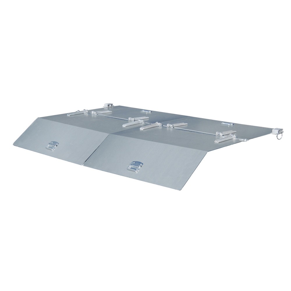 Imagen del producto: Tapa para recipiente de vuelco con mecanismo rodante Premium, forma constructiva ancha, volumen de 1,5 m³