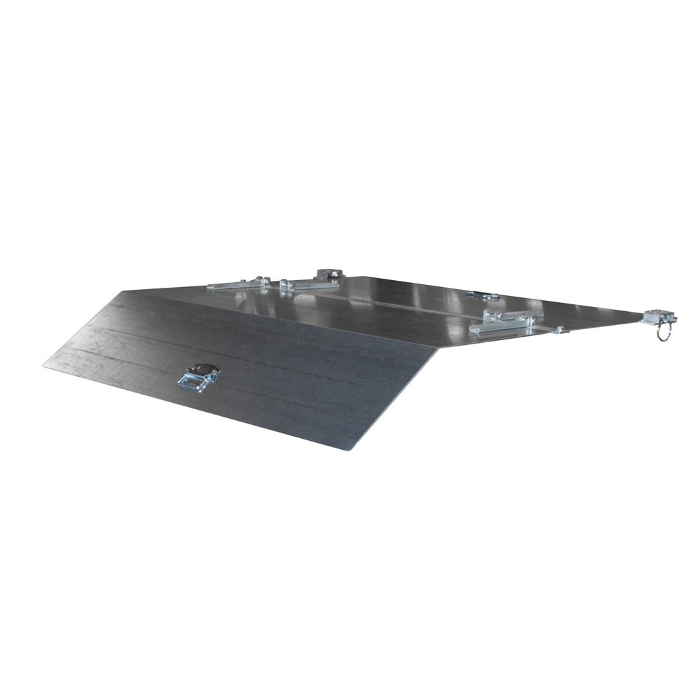 Imagen del producto: Tapa para recipiente de vuelco con mecanismo rodante Premium, forma constructiva ancha, volumen de 1,2 m³