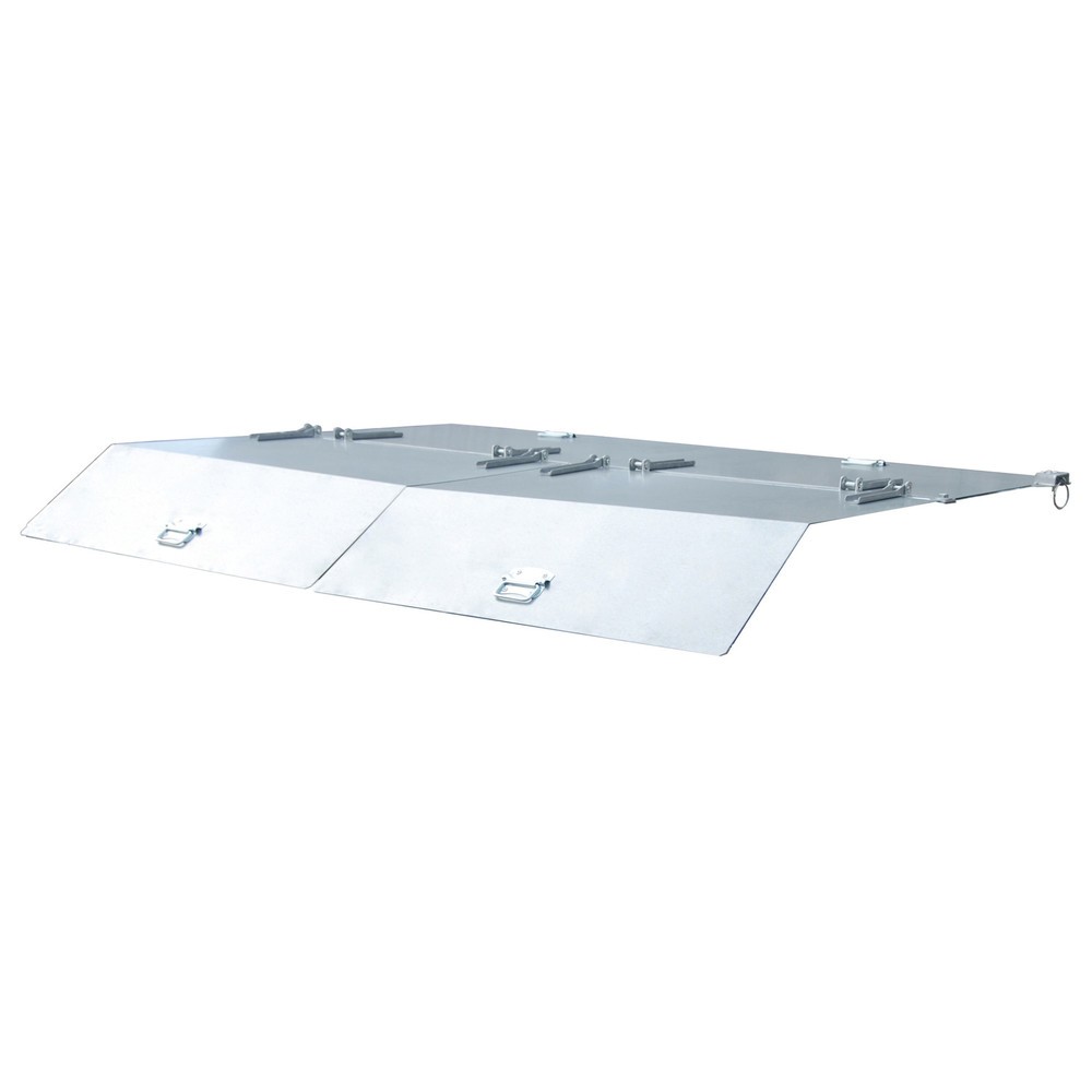 Imagen del producto: Tapa para recipiente de vuelco con mecanismo rodante Premium, forma constructiva ancha, volumen de 2 m³