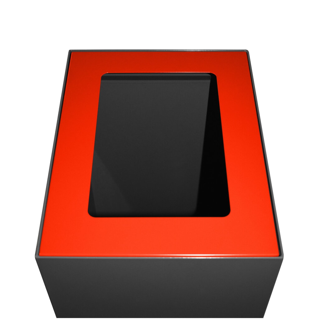 Tapa para sistema modular de clasificación de residuos, 60 litros, roja Imagen del producto: Tapa para sistema modular de clasificación de residuos, 60 litros, roja