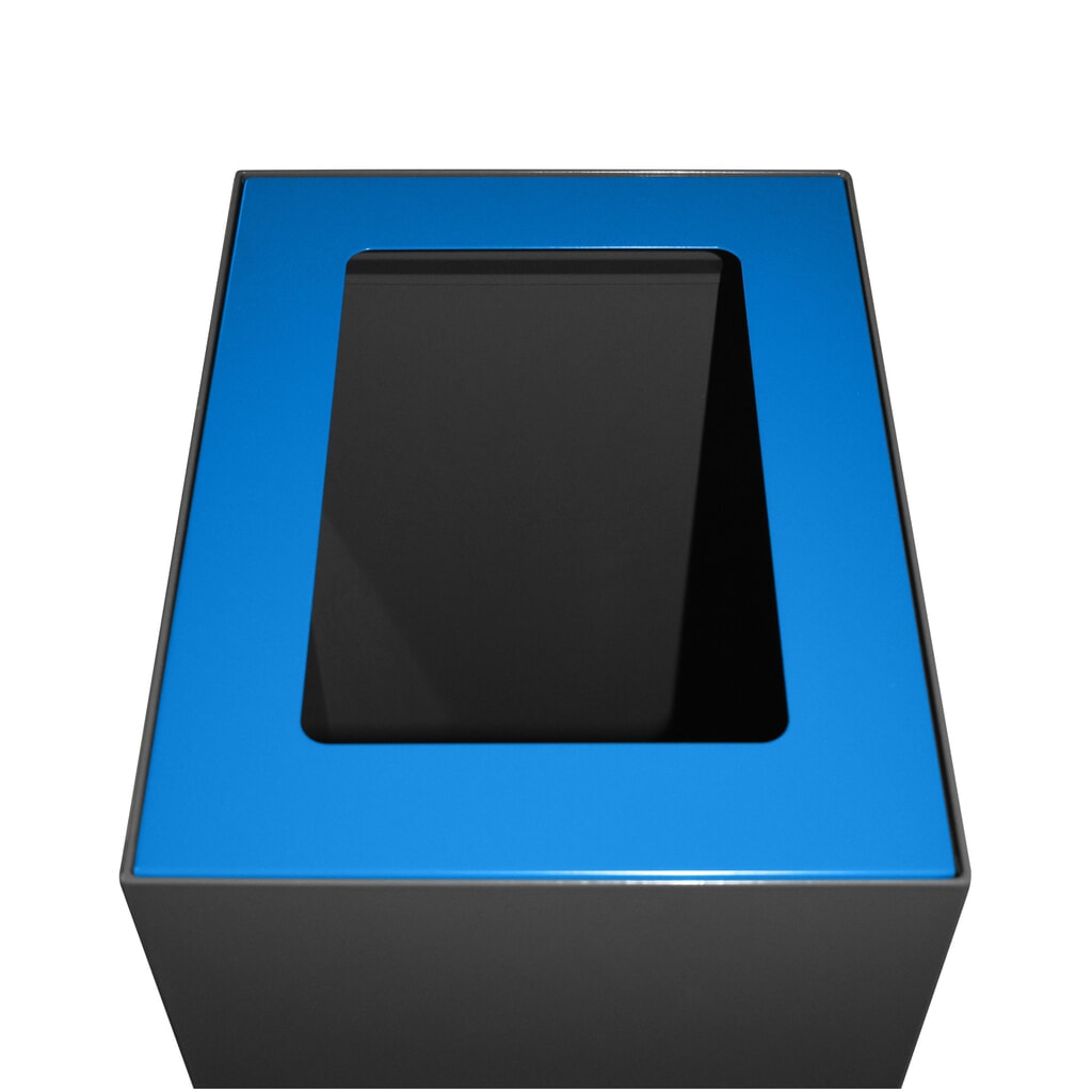 Tapa para sistema modular de clasificación de residuos, 60 litros, azul Imagen del producto: Tapa para sistema modular de clasificación de residuos, 60 litros, azul