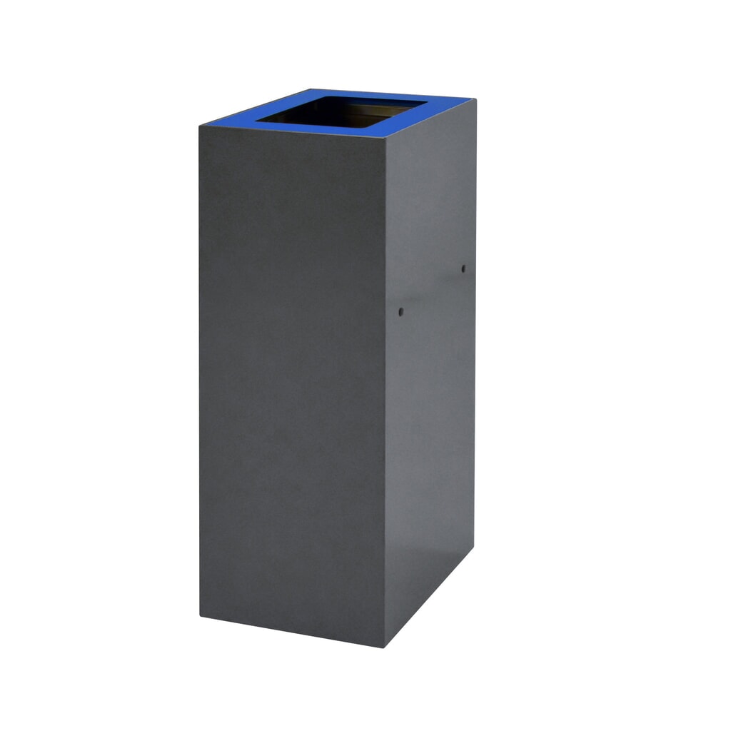Tapa para sistema modular de clasificación de residuos, 60 litros, azul Número de imagen del producto 4: Tapa para sistema modular de clasificación de residuos, 60 litros, azul
