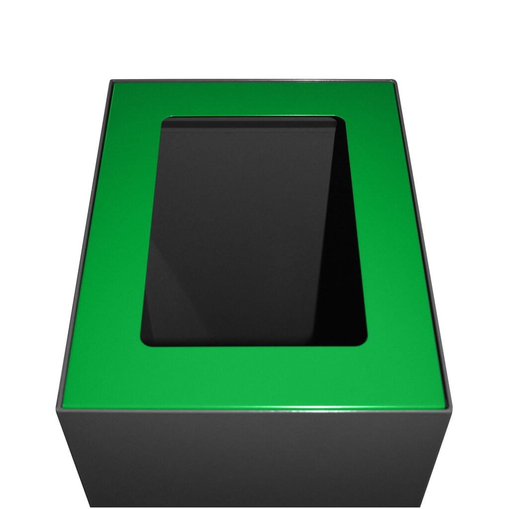 Tapa para sistema modular de clasificación de residuos, 60 litros, verde Imagen del producto: Tapa para sistema modular de clasificación de residuos, 60 litros, verde