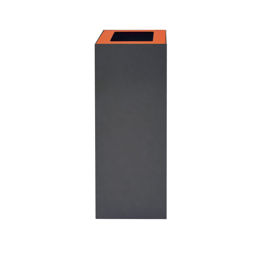 Tapa para sistema modular de clasificación de residuos, 60 litros, naranja Número de imagen del producto 2: Tapa para sistema modular de clasificación de residuos, 60 litros, naranja