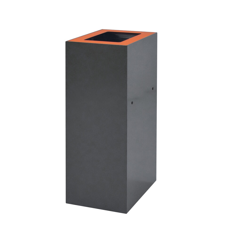 Tapa para sistema modular de clasificación de residuos, 60 litros, naranja Número de imagen del producto 4: Tapa para sistema modular de clasificación de residuos, 60 litros, naranja
