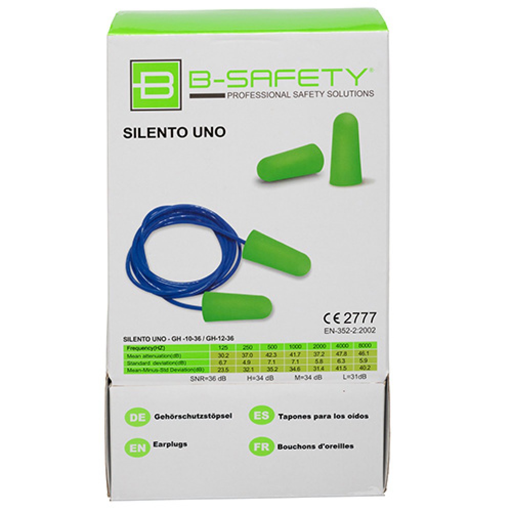 Número de imagen del producto 2: B-Safety Silento Uno tapones para los oídos desechables 200 pares/paquete
