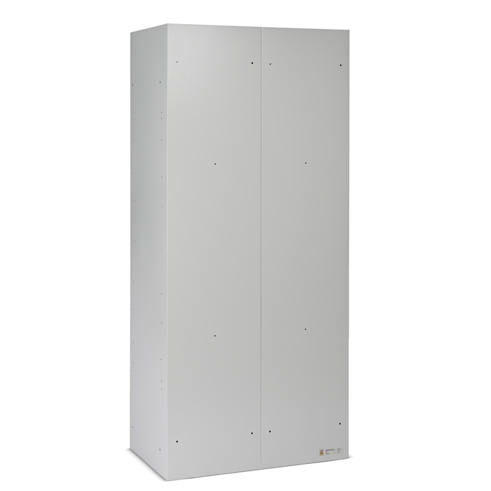 Número de imagen del producto 10: Taquilla Steinbock®, apoyada en el suelo, 2 pisos, 4 compartimentos, cerradura de manivela, HxAxF 1.800 x 800 x 500 mm, gris claro/gris antracita