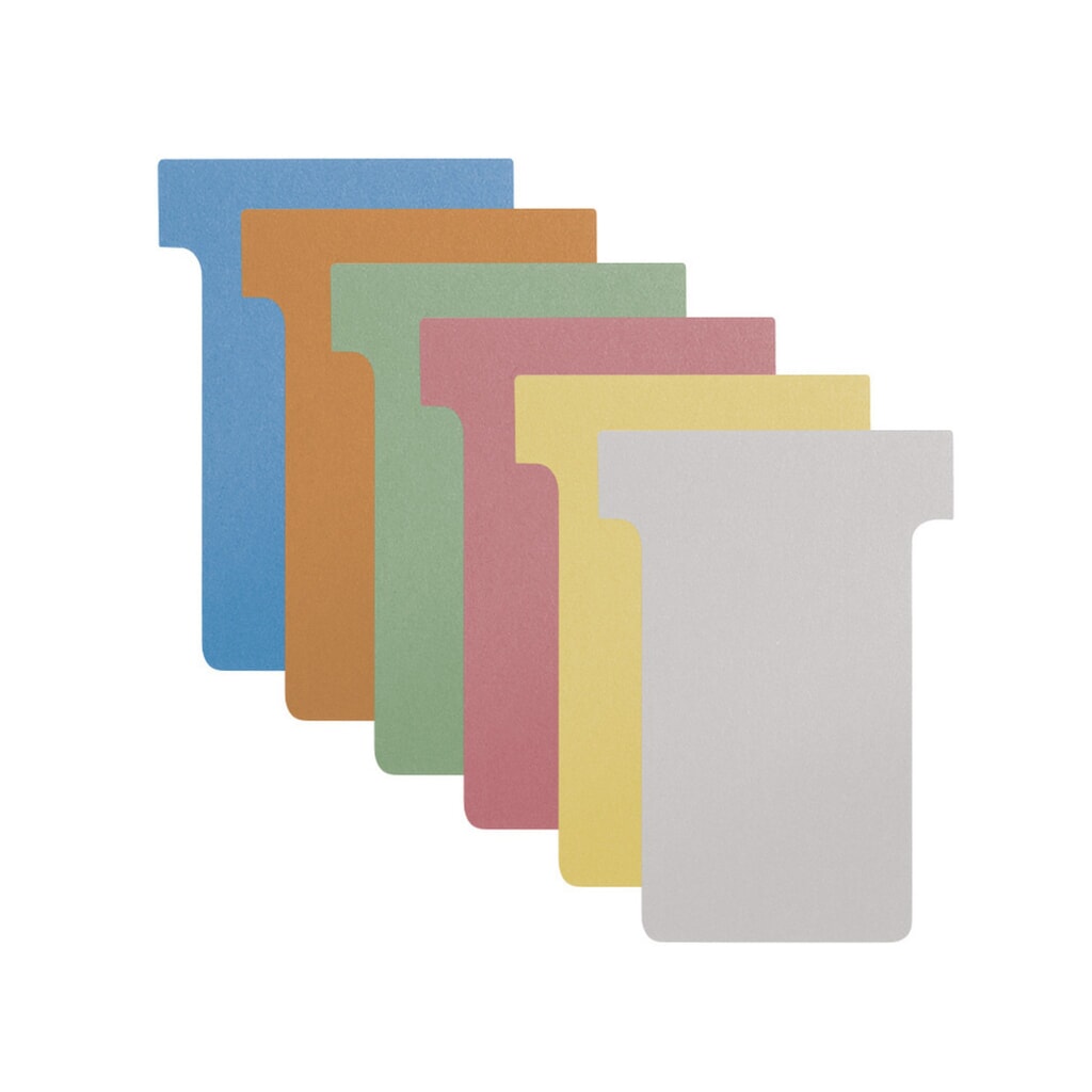 Imagen del producto: Tarjeta T, en blanco, mediana, amarilla, 100 ud/caja