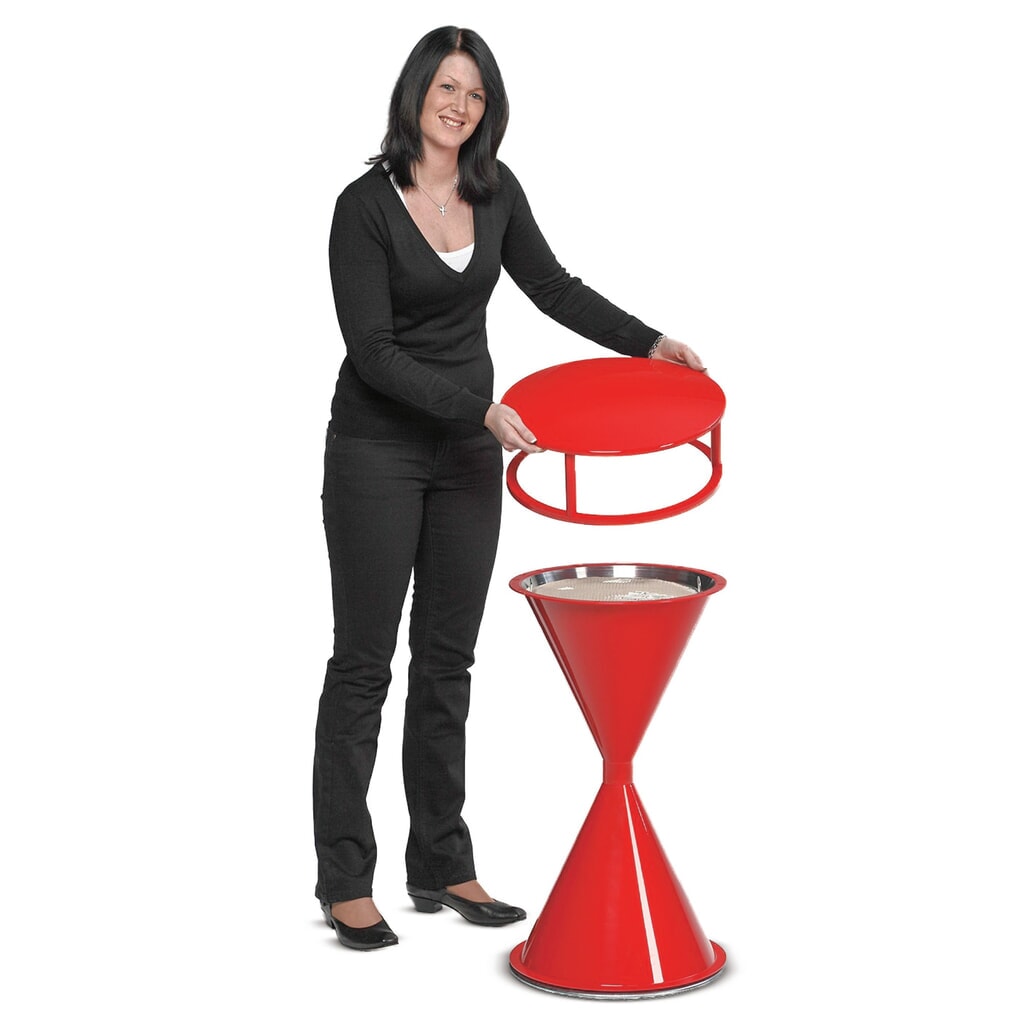 Techo para cenicero de columna VAR® CLASSIC, plástico