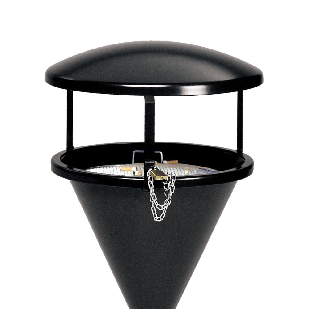 Imagen del producto: Tejadillo para cenicero de columna VAR® CLASSIC, acero,plata Antigua
