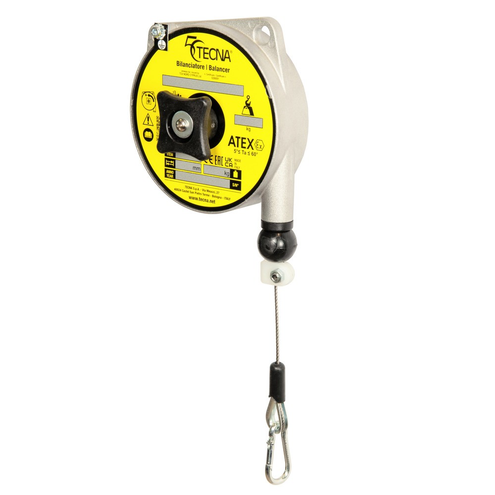 Imagen del producto: Suspensión para zonas de protección contra explosiones, sin cerradura, carcasa de aluminio, extractor de cables de 1,6 m, capacidad de carga 1-2 kg